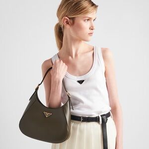 Prada White Scoop Neck Tank Top
